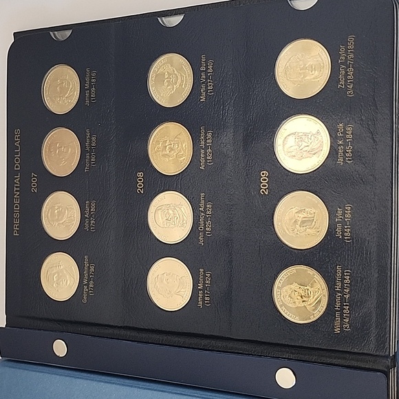 Whitman Publishing 2007-2016 Presidential Dollars Complete Set 39 Coins - Picture 2 of 11
